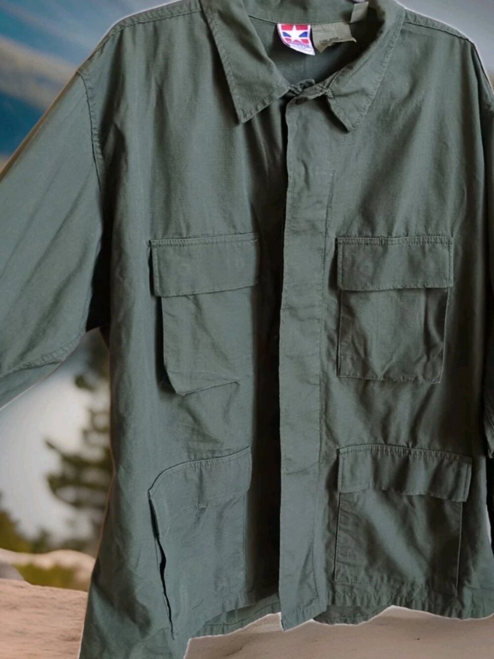 Propper Men's Long Sleeve Tactical Ripstop Shirt Olive Green Rugged - XL Regular